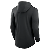 Men's Nike Black Iowa Hawkeyes Primetime Tri-Blend Performance Long Sleeve Hoodie T-Shirt