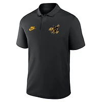 Polo Nike noir pour homme avec logo Primetime Victory Legacy Vault des Iowa Hawkeyes