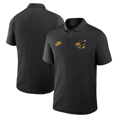 Polo Nike noir pour homme avec logo Primetime Victory Legacy Vault des Iowa Hawkeyes