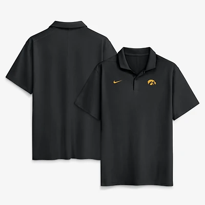 Men's Nike Black Iowa Hawkeyes Primetime Victory Plus Dri-FIT Polo