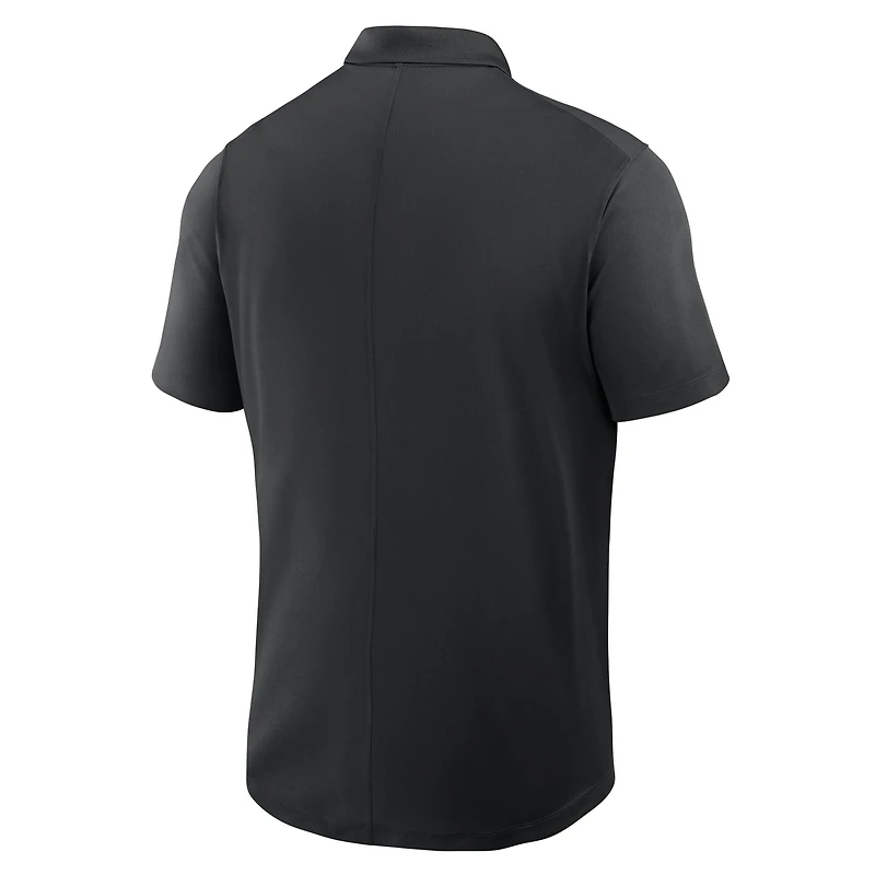 Polo Nike noir Iowa Hawkeyes Primetime Victory pour homme avec logo principal