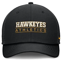Men's Nike Black Iowa Hawkeyes Rise Adjustable Hat
