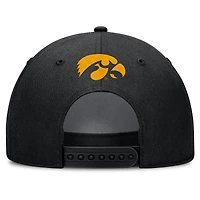 Casquette ajustable Nike noire Iowa Hawkeyes Rise Campus pour homme