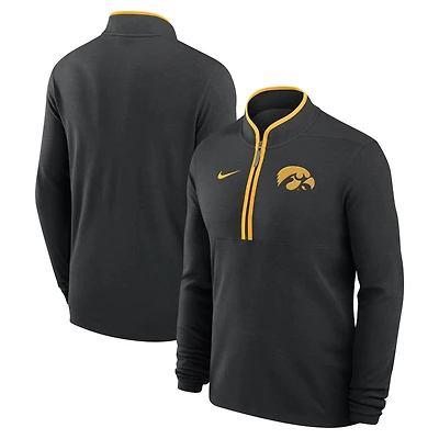 Men's Nike  Black Iowa Hawkeyes Victory Performance Half-Zip Top