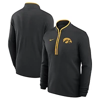 Men's Nike  Black Iowa Hawkeyes Victory Performance Half-Zip Top