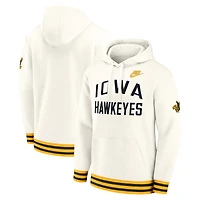 Sweat à capuche rétro Nike Iowa Hawkeyes Legacy couleur crème pour homme
