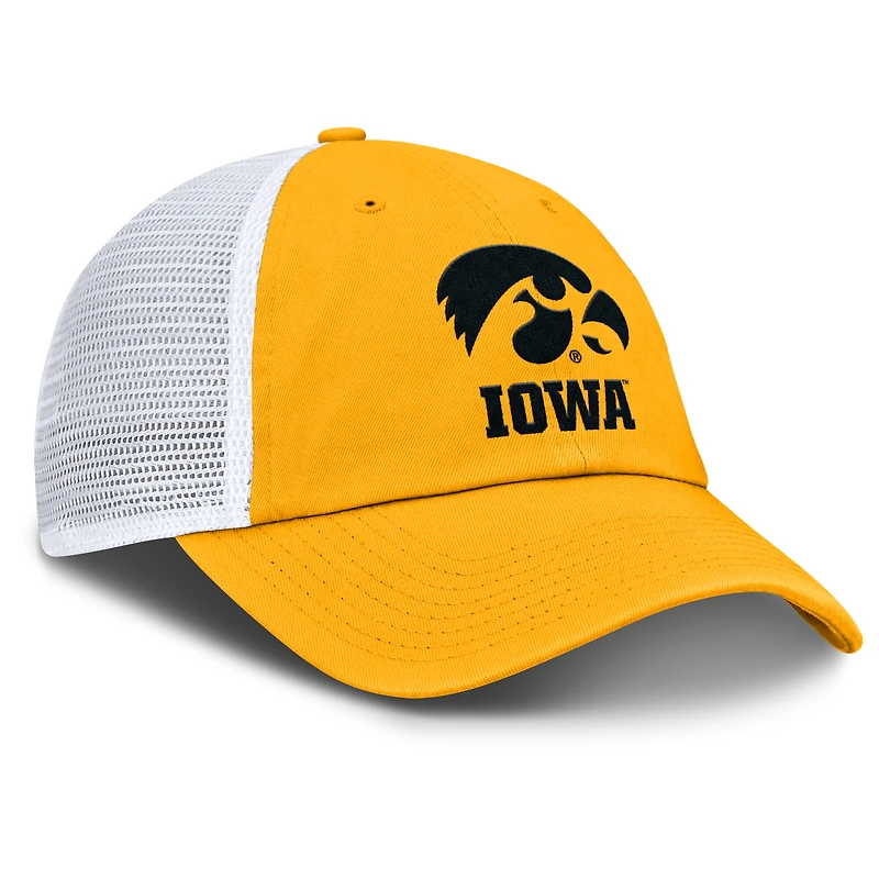 Casquette ajustable Nike Gold Iowa Hawkeyes Club Trucker pour homme