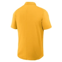 Polo Nike Gold Iowa Hawkeyes Primetime Victory pour homme avec logo principal