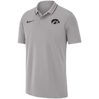 Polo Performance Nike Iowa Hawkeyes 2023 pour Homme Gris