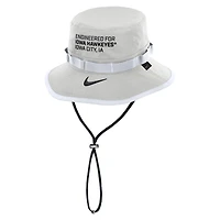 Men's Nike Gray Iowa Hawkeyes 2025 Sideline Apex Boonie Performance Bucket Hat