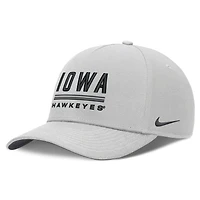Casquette ajustable Nike grise Iowa Hawkeyes 2026 Sideline Dri-FIT pour homme