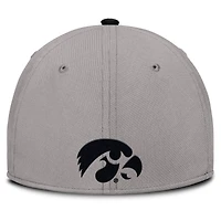 Casquette Nike grise Iowa Hawkeyes Rise Prep Performance Flex pour homme