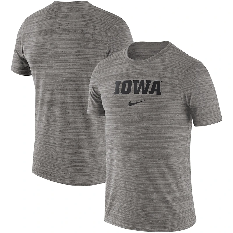Men's Nike Gray Iowa Hawkeyes Velocity Performance T-Shirt
