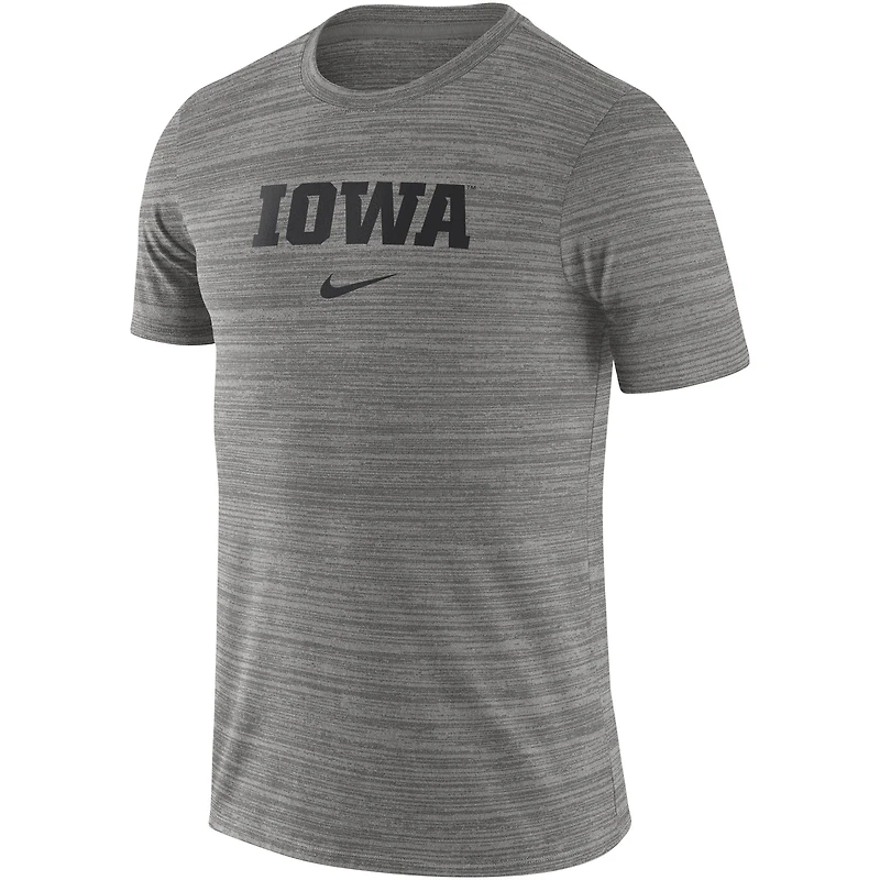 Men's Nike Gray Iowa Hawkeyes Velocity Performance T-Shirt