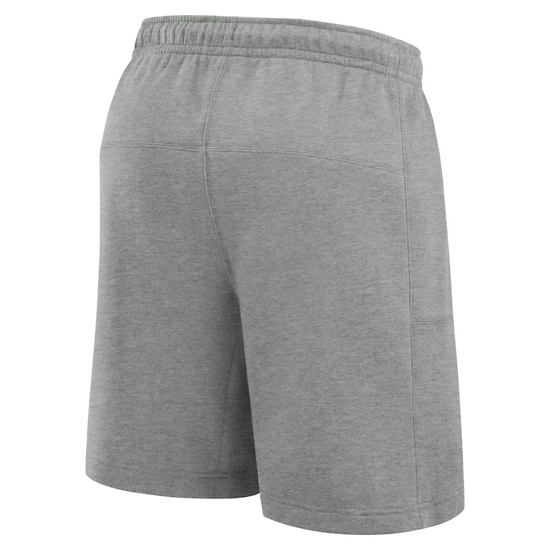 Short en molleton Legacy Essential Nike Iowa Hawkeyes gris chiné pour homme
