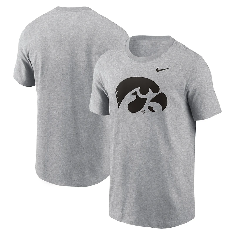 Men's Nike Anthracite Iowa Hawkeyes Primetime Evergreen Logo T-Shirt