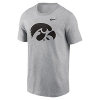 Men's Nike Anthracite Iowa Hawkeyes Primetime Evergreen Logo T-Shirt
