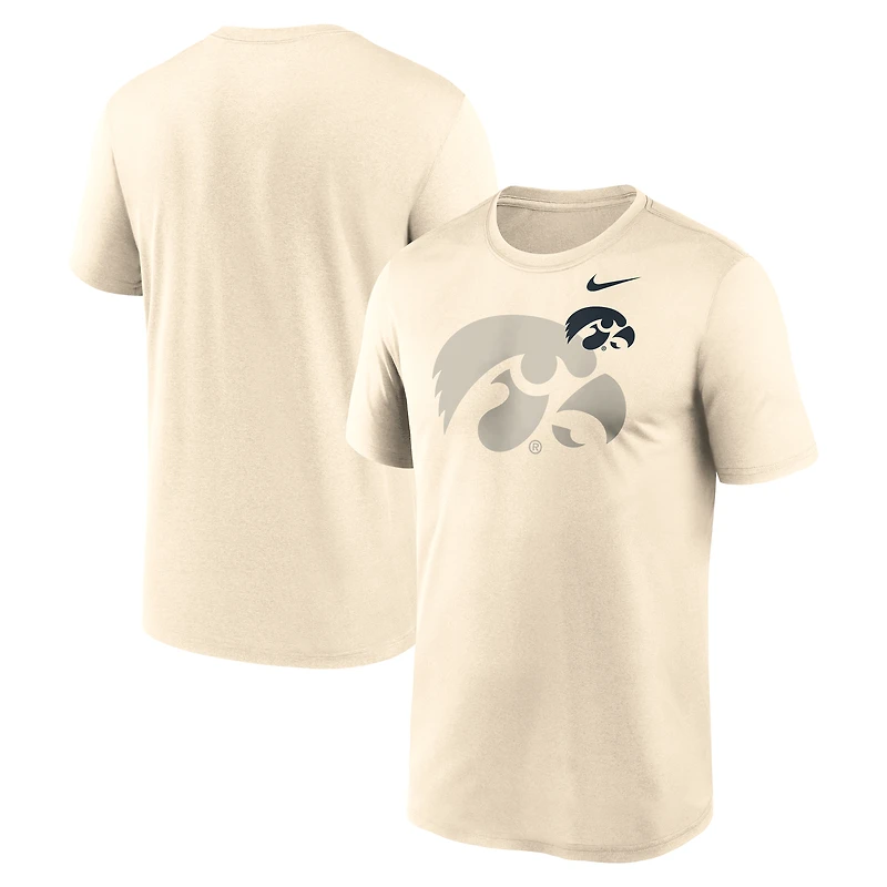 Men's Nike Natural Iowa Hawkeyes Campus Shadow Legend Performance T-Shirt