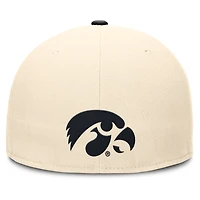 Men's Nike Natural Iowa Hawkeyes Primetime True Dri-FIT Fitted Hat