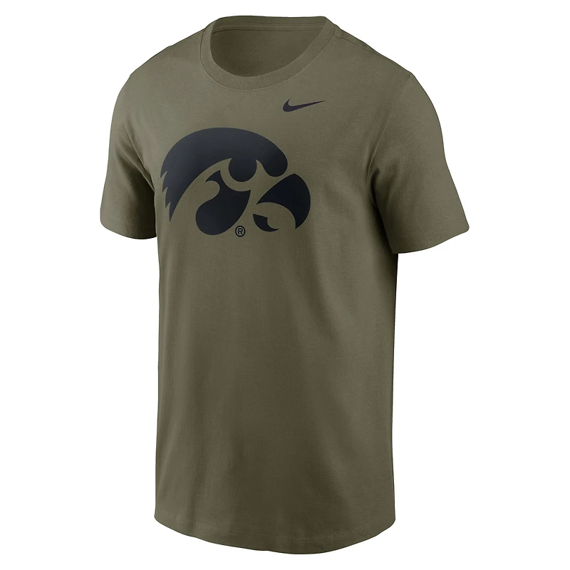 Men's Nike Olive Iowa Hawkeyes Primetime Logo Dri-FIT T-Shirt