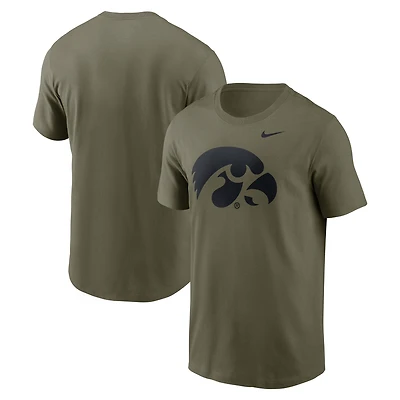 Men's Nike Olive Iowa Hawkeyes Primetime Logo Dri-FIT T-Shirt