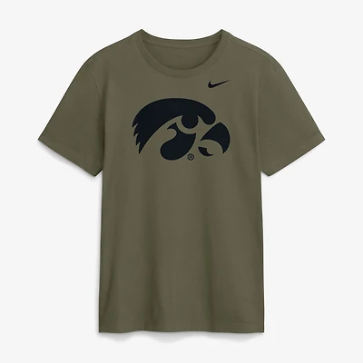 Men's Nike Olive Iowa Hawkeyes Primetime Logo Dri-FIT T-Shirt