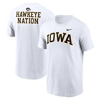 Men's Nike White Iowa Hawkeyes Blitz 2-Hit T-Shirt