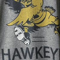 Men's Original Retro Brand Gray Iowa Hawkeyes Big & Tall Tri-Blend T-Shirt