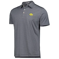Polo en jersey Peter Millar Iowa Hawkeyes Crafty Performance gris pour homme
