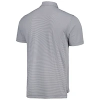Men's Peter Millar Gray Iowa Hawkeyes Jubilee Striped Performance Jersey Polo