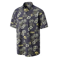 Chemise boutonnée classique noire pour homme Reyn Spooner Iowa Hawkeyes