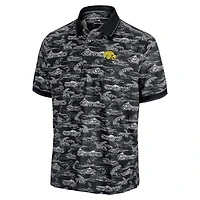 Polo Tommy Bahama noir pour homme, Iowa Hawkeyes Sport Bay View IslandZone