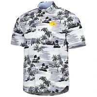 Men's Tommy Bahama Black Iowa Hawkeyes Tropical Horizons Button-Up Shirt