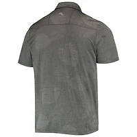 Polo Tommy Bahama anthracite Iowa Hawkeyes Palm Coast Delray Frond IslandZone pour homme