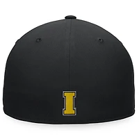 Casquette ajustée Top of the World noire des Iowa Hawkeyes pour hommes