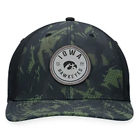 Casquette flexible de rendu camouflage Top of the World pour hommes, noir, Iowa Hawkeyes OHT, appréciation militaire