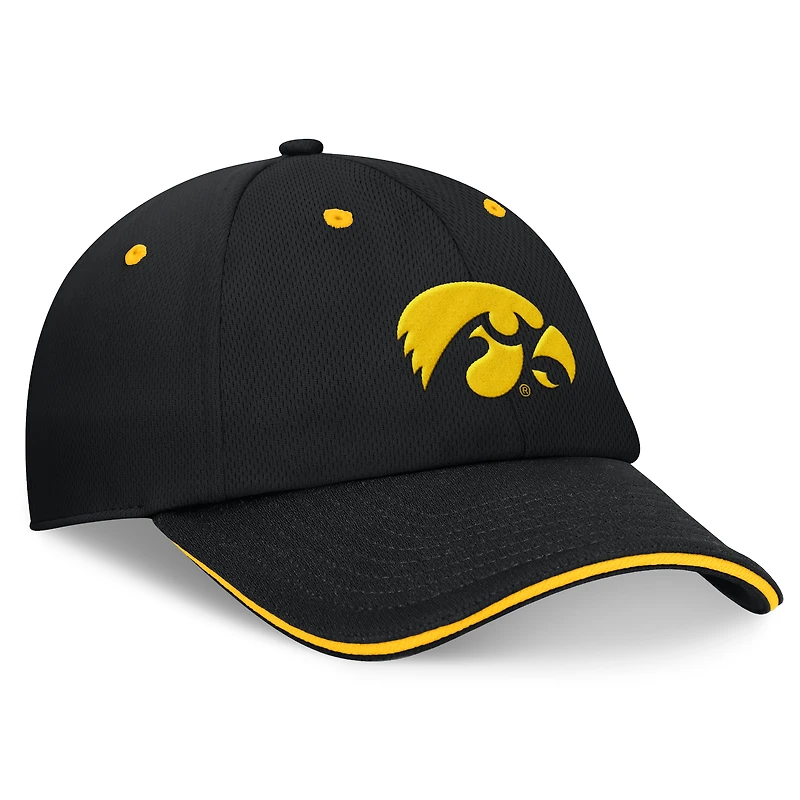 Men's Top of the World Black Iowa Hawkeyes Release Adjustable Hat