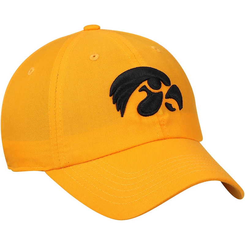 Casquette ajustable Top of the World Gold Iowa Hawkeyes avec logo principal pour hommes