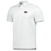 Men's Vineyard Vines White Iowa Hawkeyes Bradley Stripe Sankaty Polo