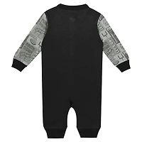 Combinaison à manches longues colorblock noire Iowa Hawkeyes Playbook pour nouveau-né et nourrisson
