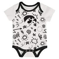 Newborn & Infant Outerstuff Iowa Hawkeyes Three-Pack All Day Play Bodysuit Set