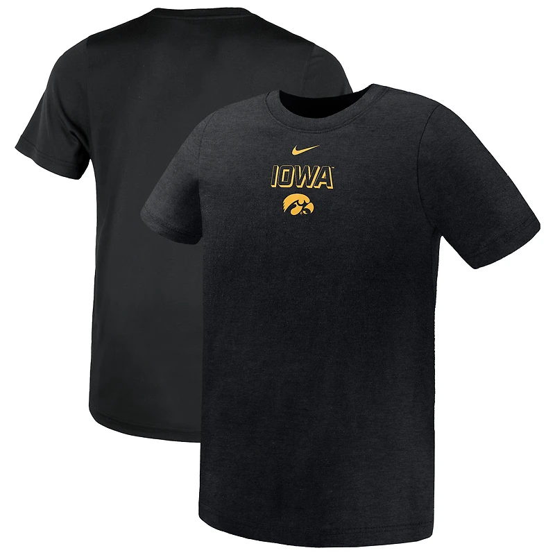 T-shirt Nike Legend Performance noir pour enfant des Iowa Hawkeyes