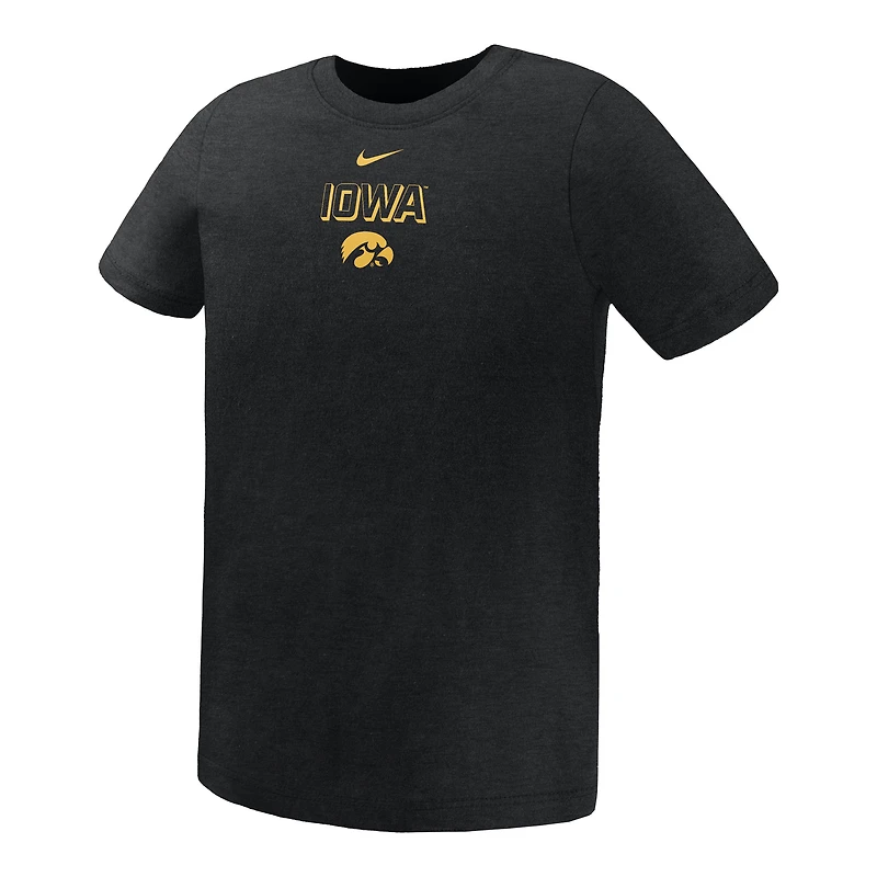 T-shirt Nike Legend Performance noir pour enfant des Iowa Hawkeyes
