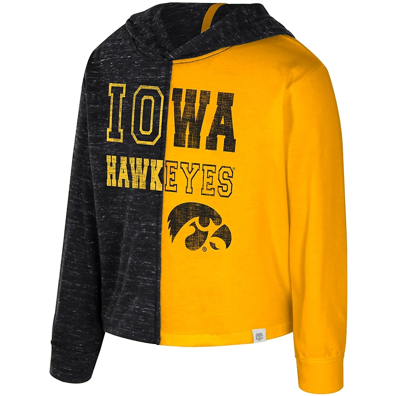 Toddler Colosseum  Black Iowa Hawkeyes Gals Knit Hoodie