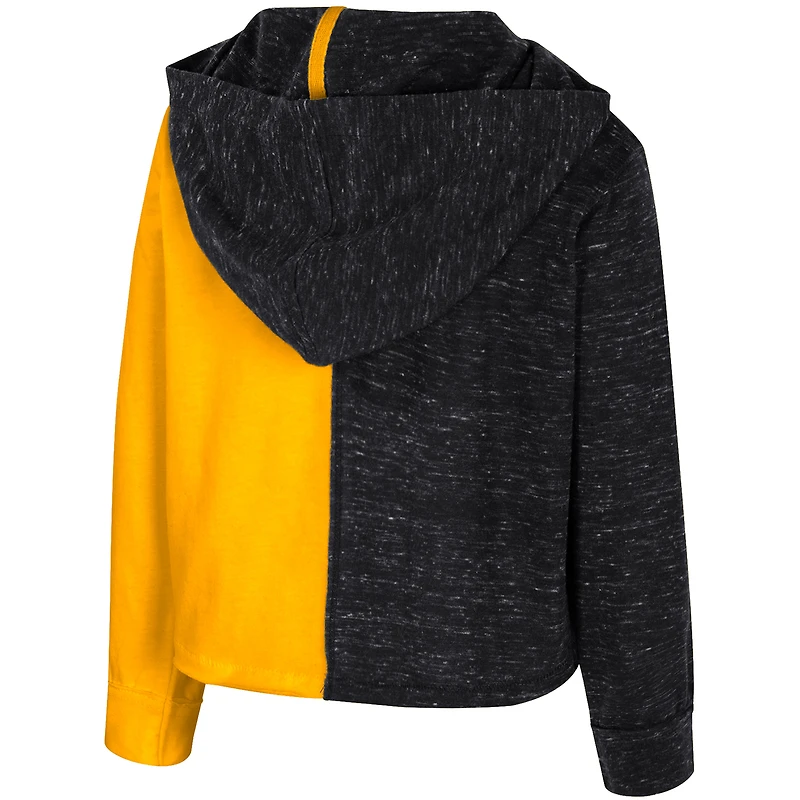 Sweat à capuche en tricot noir Iowa Hawkeyes pour tout-petits Colosseum