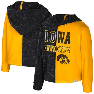 Toddler Colosseum  Black Iowa Hawkeyes Gals Knit Hoodie
