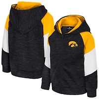 Sweat à capuche zippé Spirit Hollow pour tout-petits Colosseum Black Iowa Hawkeyes