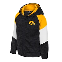 Sweat à capuche zippé Spirit Hollow pour tout-petits Colosseum Black Iowa Hawkeyes