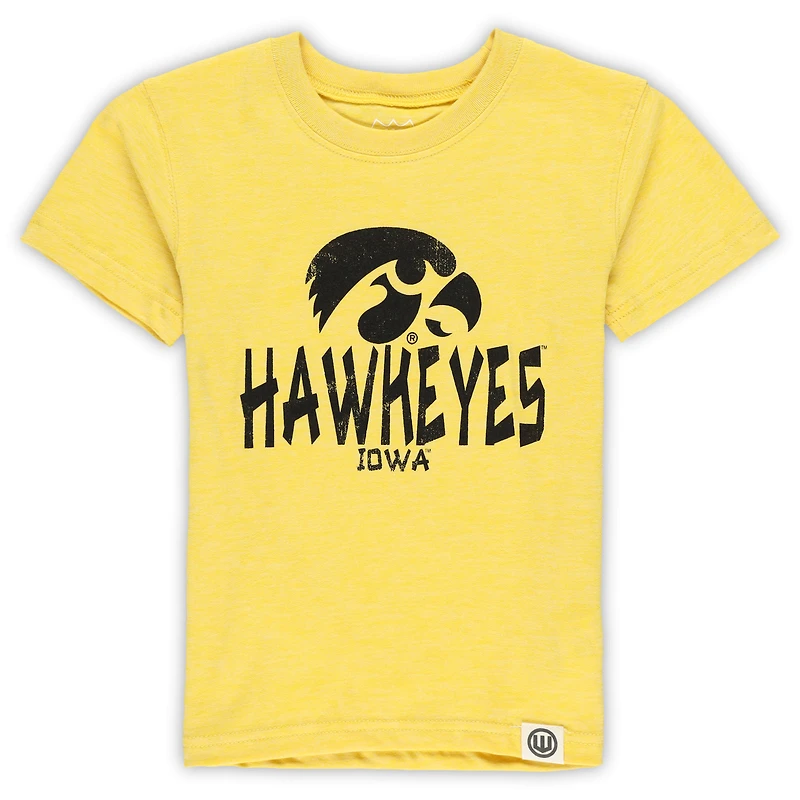 Ensemble t-shirt et short Cloudy Yarn pour tout-petits Wes & Willy Iowa Hawkeyes