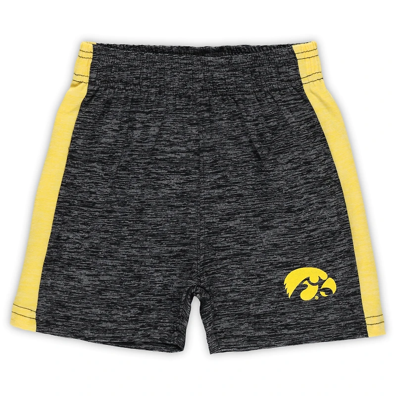Toddler Wes & Willy Iowa Hawkeyes Cloudy Yarn T-Shirt Shorts Set
